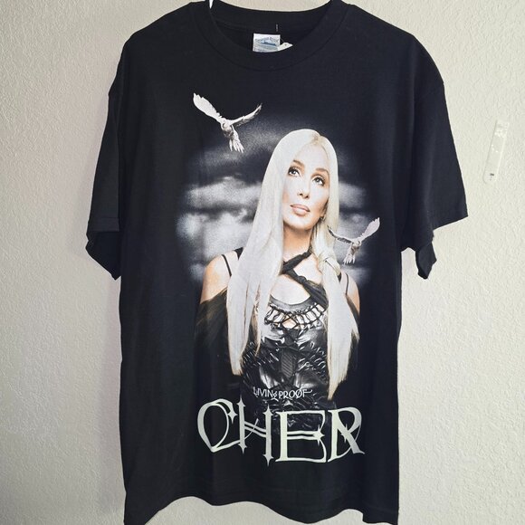 Vintage Cher Living Proof Farewell Tour 2003 NWOT sz Large T-Shirt - Picture 1 of 2